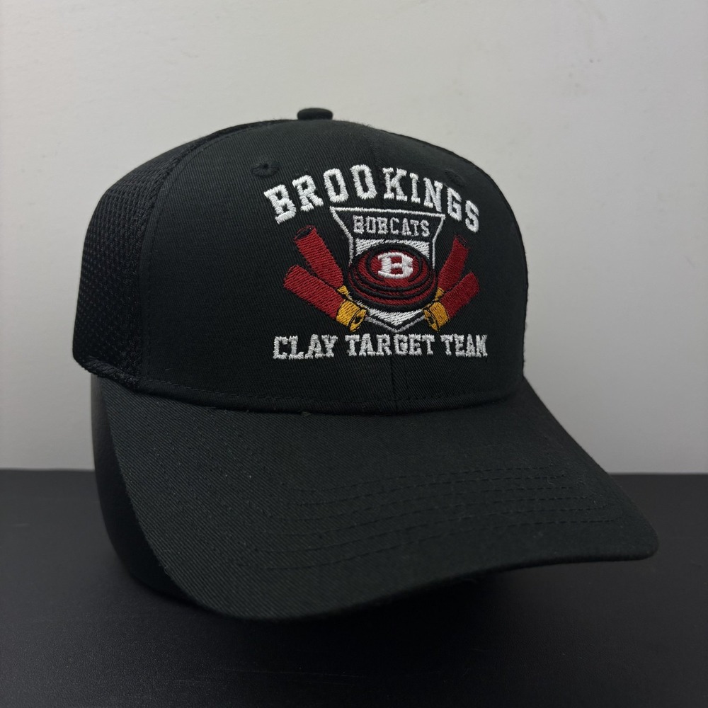 Brookings Bobcats Clay Target Team Hat Shooting Sports Black Strapback Cap